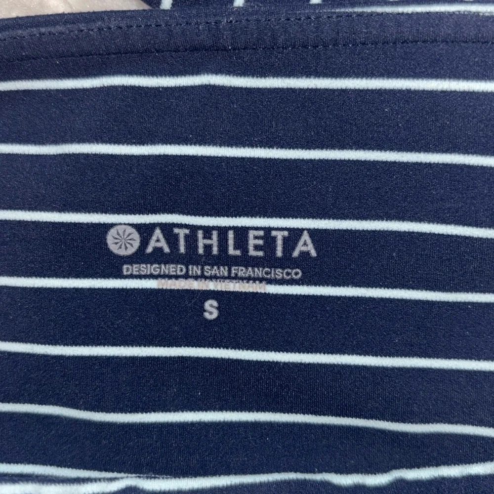Athleta Chaturanga Yoga High Rise Cropped Striped Tights, Size S - Picture 11 of 16